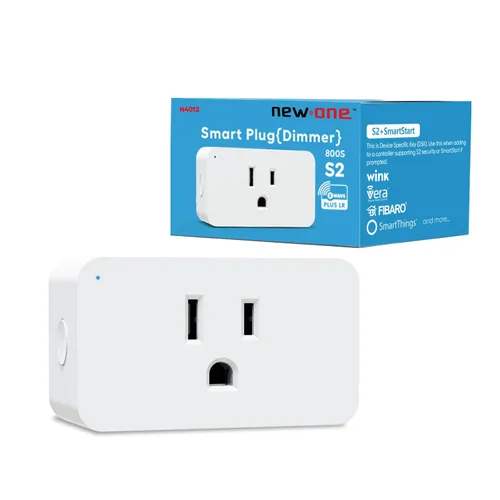 Vista 10 de New One Zwave Regulador de Intensidad de Enchufe Paquete de 2, Enchufe Z-Wave Serie 800, Extensor Z Wave, Dispositivo S2 Z Wave, Requiere Hub Z