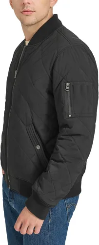 Vista 4 de Levi's Men's Diamond Quilted Bomber Jacket