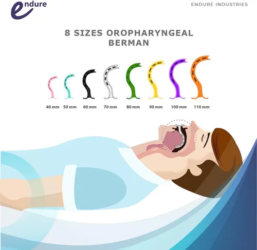 Vista 5 de Endure Kit completo de emergencia para vías respiratorias, 8 tamaños Berman OPA + 5 tamaños de vías respiratorias nasofaríngeas + 5 paquetes