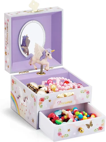 Vista 9 de RR ROUND RICH DESIGN Joyeros musicales para niñas grandes y pequeñas