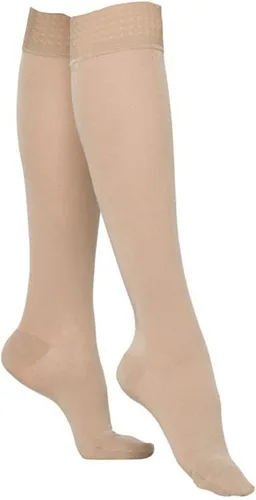 Vista 5 de SIGVARIS Essential Opaque 860 - Calcetines altos para pantorrilla con agarre superior de 20-30 mmHg