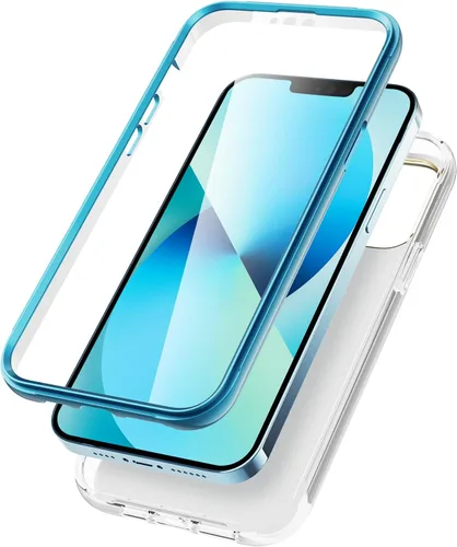 Vista 3 de Asuwish Funda de teléfono para iPhone 13 Pro Max 2021 de 6.7 pulgadas con protector de pantalla, híbrida, lindo mármol, cuerpo completo, duro