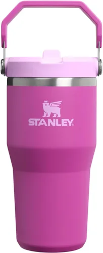 Vista 9 de STANLEY IceFlow 2.0 - Vaso con pajilla abatible con asa, 30 onzas, tapa giratoria y popote abatible, botella de agua a prueba de fugas, acero Tiza