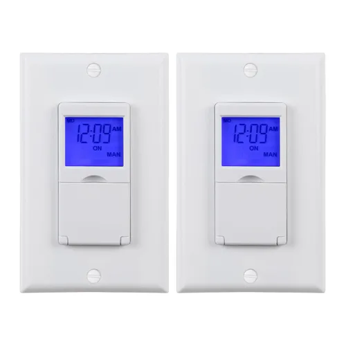 Vista 11 de BN-LINK Interruptor de temporizador astronómico programable de 7 días para luces, amanecer puesta de sol programable interruptor de luz temporizador