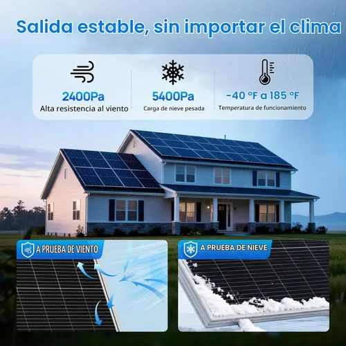 Vista 5 de ECO-WORTHY Panel solar tipo N de 100 W, panel solar de 12 V y 100 vatios con módulo fotovoltaico monocristalino de 25 % de eficiencia, paneles