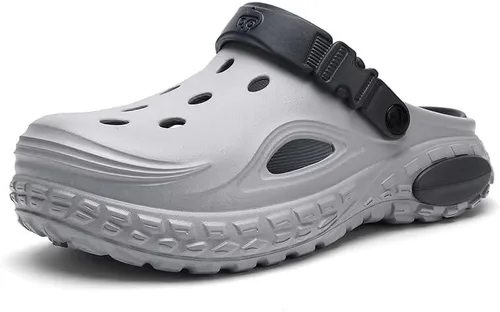 Vista 9 de Zuecos unisex de jardín para hombres y mujeres, zapatos ligeros de EVA con correa ajustable, cómodos zuecos antideslizantes para interiores