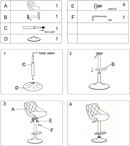 Vista 6 de CangLong Juego de taburetes de bar giratorios ajustables de altura de mostrador - Taburetes de mostrador de piel sintética con respaldo, taburetes
