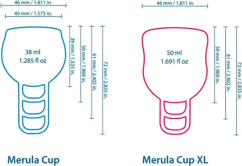 Vista 5 de Merula Taza Sirena (azul) - La copa menstrual de talla única