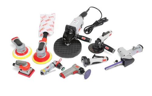 Vista 2 de 3M Pistol Grip Buffer 28354, 3 in, 1 por caja de recubrimiento de corte de ángulo de flauta, talla única, fábrica