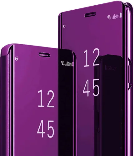 Vista 8 de Note 20 Ultra - Funda de piel para Samsung Galaxy Note20 Ultra 5G, funda delgada para teléfono transparente, espejo de maquillaje, con función