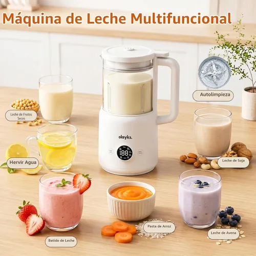 Vista 3 de Máquina para hacer leche de nueces, máquina para hacer leche de soja 8 en 1