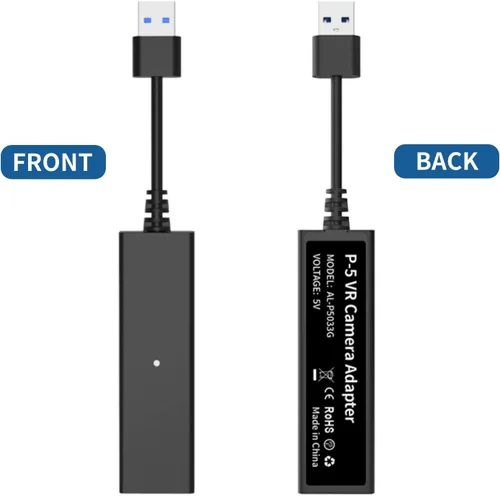 Vista 5 de Adaptador de cámara PSVR para consola de juegos PS5, cable convertidor PS VR para cámara host PS4, reproduce PS VR en PS5