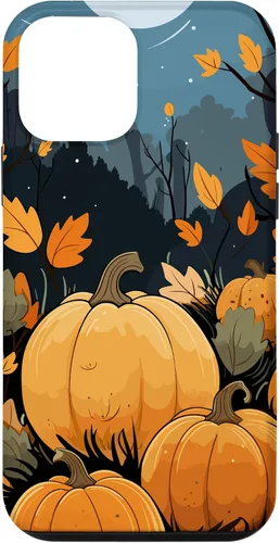 Vista 16 de Pumpkin Fall & Autumn Leaves, Fall Color Theme, Pumpkins Case for iPhone 16