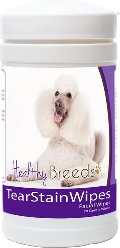 Vista 15 de Healthy Breeds Toallitas quitamanchas de lágrimas para perros para pastor australiano – Más de 100 razas – Limpiador facial de ojos – 70 toallitas