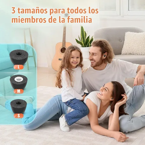 Vista 4 de Puntas de espuma viscoelástica para Samsung Galaxy Buds 2 Pro, sin dolor de silicona en las orejas, almohadillas de repuesto antideslizantes, cabe