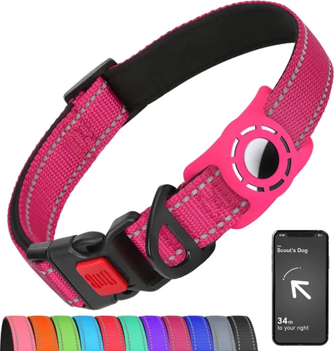 Vista 7 de Collar reflectante para perros pequeños con soporte de silicona