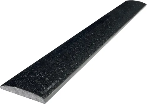 Vista 3 de Umbral de granito pulido negro absoluto de Hollywood doble para transiciones de piso (4 "x 24")
