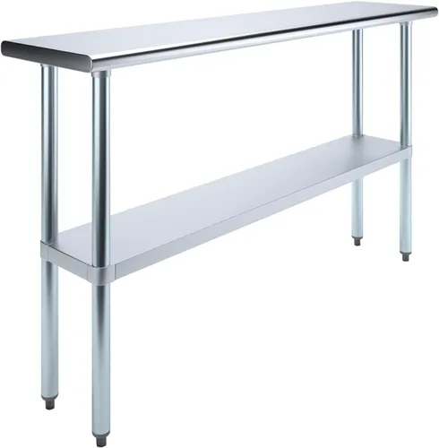 Vista 12 de Mesa de trabajo de acero inoxidable, mesa de metal