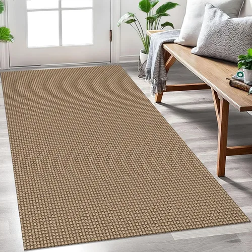 Vista 49 de EARTHALL Alfombra tejida de 2 x 3 pies, lavable para entrada, alfombra trenzada antideslizante, alfombra para puerta interior y exterior, alfombra