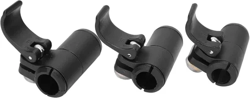 Vista 5 de Yosoo Health Gear Paquete de 3 clips de repuesto de goma de 14, 16 y 0.709 in, cierre rápido ajustable para bastones de senderismo, senderismo