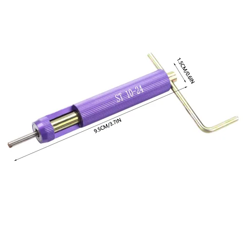 Vista 2 de Kit de inserción de reparación de roscas 50 piezas M10-24 x 1.5D tipo bobina helicoidal para restaurar hilos dañados