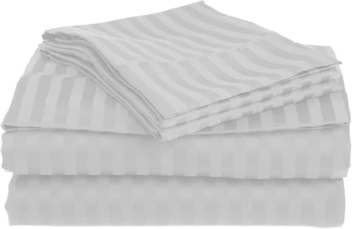 Vista 10 de Top Split Queen Sheets-Black Stripe-800 TC 100% algodón egipcio, juego de sábanas de cabeza dividida superior para camas ajustables, sábana bajera
