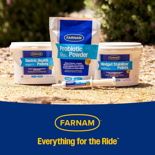 Vista 10 de Farnam Los caballos en jeringa con pasta probiótica ayudan al equilibrio El suplemento de salud digestiva e inmunológica de entrega rápida apoya un