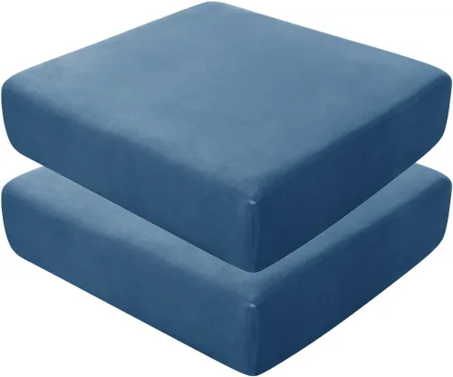 Vista 28 de Fundas de asiento de terciopelo ultra suave, fundas de cojín de asiento suave SOFE fundas de sofá con parte inferior elástica lavable funda