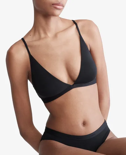 Vista 3 de Calvin Klein Bralette triangular ligeramente forrado de forma a cuerpo para mujer