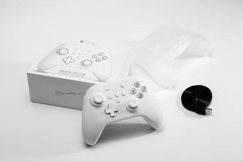 Vista 7 de GuliKit Kingkong 2 Pro Controller, Switch Pro Controller with Hall Effect Sensing Joystick, Wireless Bluetooth Gamepad for Mario Party Switch, No