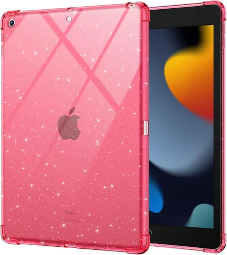 Vista 11 de BLOSOMEET Funda transparente para iPad de 9ª/8ª/7ª generación 2021/2020/2019 de 10.2 pulgadas con protector de pantalla de vidrio templado y soporte