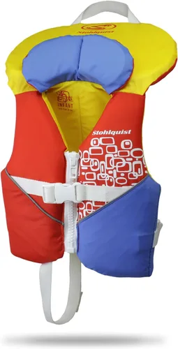 Vista 11 de Stohlquist Infant Life Jacket, US Coast Guard Approved, Type II Life Vest (20-30 lbs) for Babies and Toddlers, Support Collar with Grab Handle, PFD