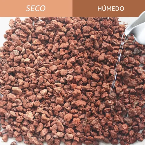 Vista 7 de Rocas de lava roja para plantas, 100% roca volcánica pura, sin tintes ni productos químicos, el mejor aderezo para plantas suculentas de cactus