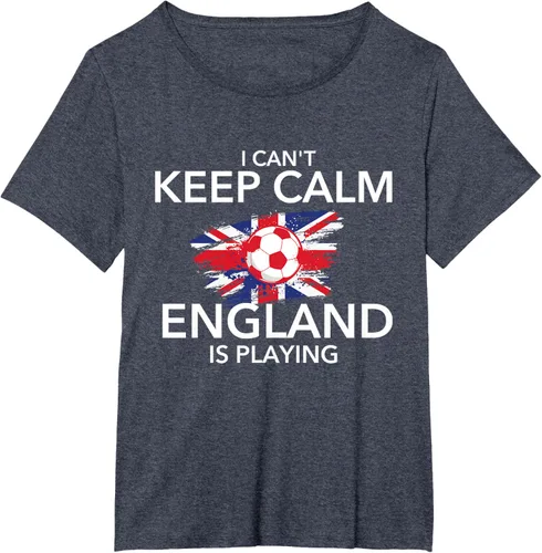 Vista 71 de I Can't Keep Calm England Is Playing - Camiseta para amantes del fútbol, Negro