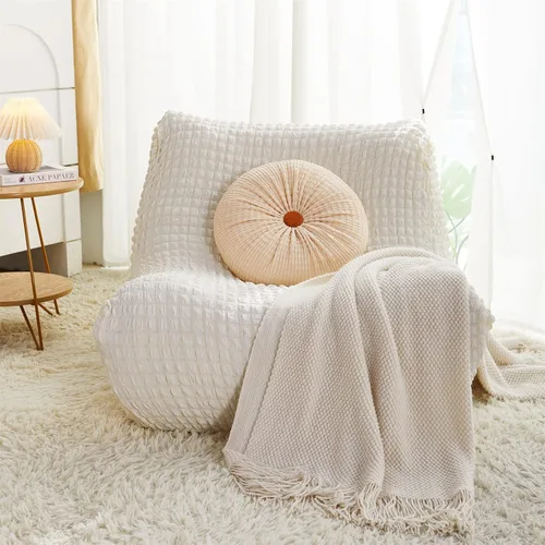 Vista 9 de TOPCHANCES Funda para silla Fireside, funda elástica para tumbona sin brazos, para sofá y muebles, protector de puf con parte inferior elástica