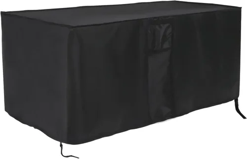 Vista 4 de Cubierta de caja de almacenamiento al aire libre para caja de cubierta - 54 x 17 x 18 pulgadas Beige