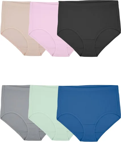 Vista 19 de Fruit of the Loom - Ropa interior transpirable de mujer, absorbe la humedad para mantenerte fresca y cómoda, disponible en talla extra grande