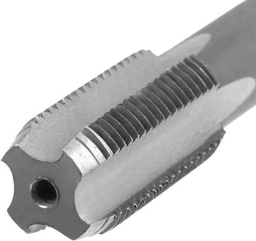 Vista 5 de uxcell Grifo de mano métrico M14 rosca 1 paso 4 flautas rectas H2 aleación de acero para herramientas 1 par