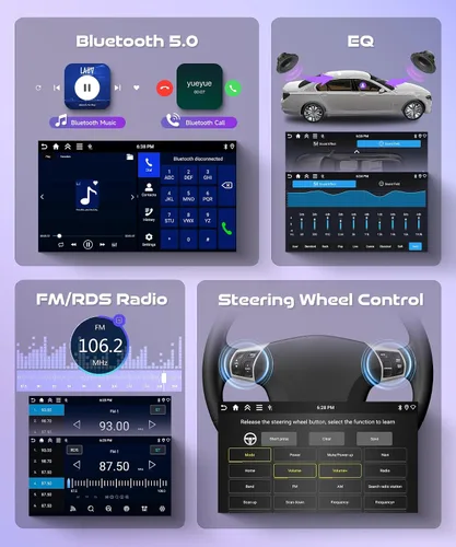 Vista 7 de 4G + 64G Rimoody Carplay - Radio inalámbrica para automóvil para Toyota Tundra 2007-2013, Android 15 estéreo de coche para Toyota Sequoia 2008-2018