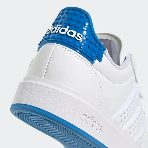 Vista 7 de adidas Grand Court x Lego 2.0 - Zapatos para hombre, color blanco, talla 8.5, Nube BlancoNube BlancoAzul Shock