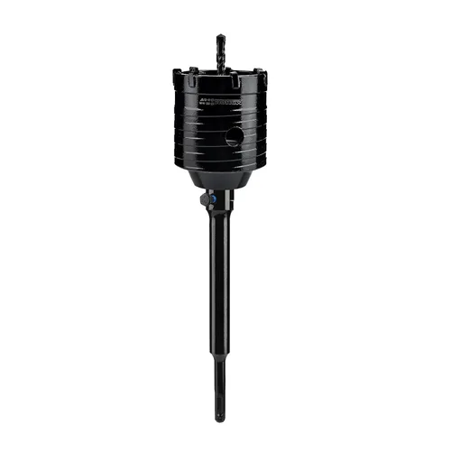 Vista 47 de Mollom Sierra perforadora para hormigón SDS Plus de 8.661 in, cortador de agujeros de alta resistencia con broca de posición central de 4.331 in