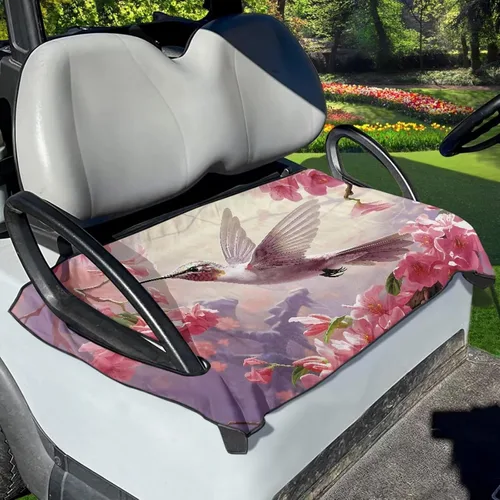 Vista 15 de Fundas universales para asiento de carrito de golf, suaves y cómodas, protección para todo tipo de clima, funda para carrito de golf para 2