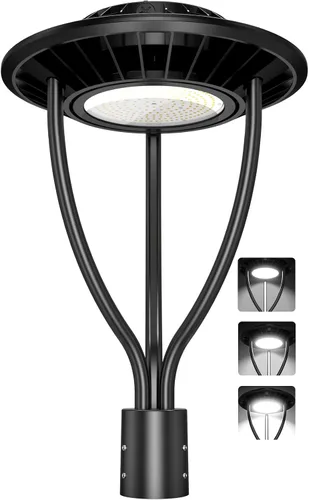 Vista 9 de Luz LED para poste superior con certificación ETL de 60 W, 48 W, 36 W, ajustable, 3 CCT, luces de poste para exteriores ajustables con fotocélula