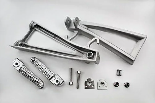 Vista 3 de MT390-021 - Estriberas de pie de pasajero trasero pulidas compatibles con Yzf R6 2006-2009 2010 2011 2012