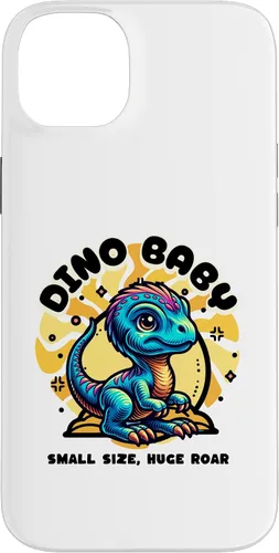 Vista 15 de Cute Dino Baby Cartoon Illustration for Kids Case for iPhone 17