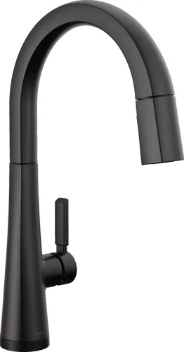 Vista 17 de Grifo Delta Faucet Monrovia de Níquel Cepillado para Cocina, Grifos de Cocina con Rociador Desplegable, Grifo de Fregadero de Cocina con Lumicoat