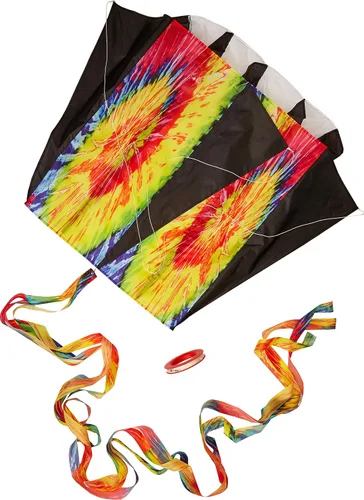 Vista 6 de In the Breeze 2980 Patriot Wave 7.5 Parafoil Kite, 28" W x 36" H x 10" D
