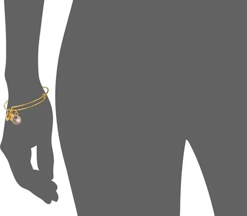 Vista 2 de Alex and Ani Bangle Bar brazalete de imitación de piedra natal, Bangle, 7,75 pulg.