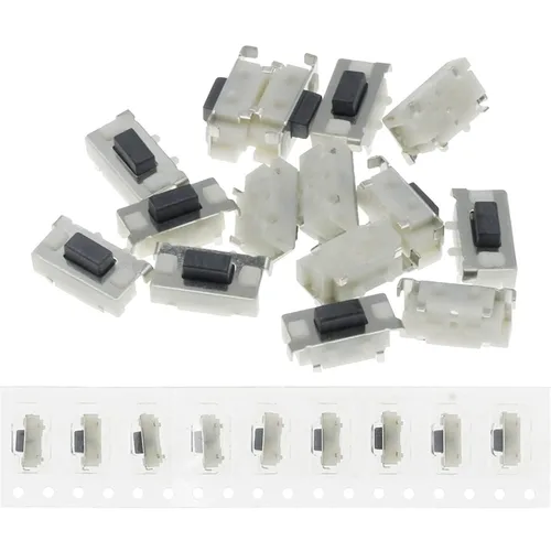 Vista 2 de 1000PCS DC12V 50mA Micro Tact Switch Touch 3 * 6 * 3.5 3x6x3.5 SMD for MP3 MP4 Tablet PC Button Bluetooth (Color : Bags)