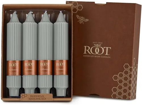 Vista 12 de Root Candles 59572 Timberline Collenette - Velas de cena sin perfume de 5 pulgadas, 8 unidades, oliva oscuro
